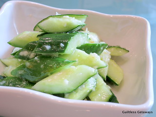 Cold Cucumber with Minced Garlic in Sesame Oil