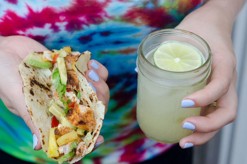 Grilled Fish Tacos with Grilled Pineapple Salsa