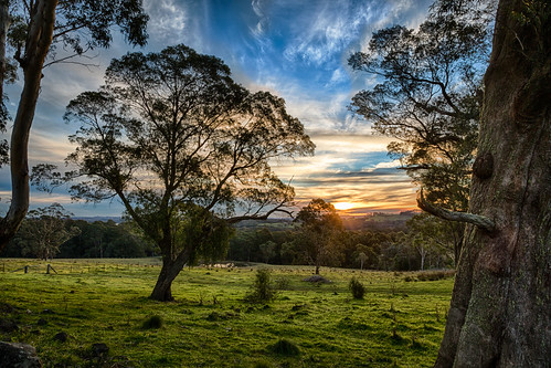sunset landscape country australia clear hdr bowral partlycloudy southernhighlands