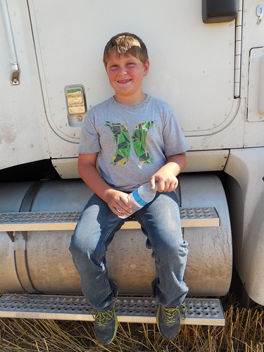 Ezra waiting at the truck