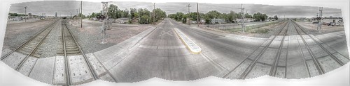 panorama trek google crossing rail railway pan wyoming hdr highdynamicrange streetview panamerican gillette wy photomatix gsv googlestreetview