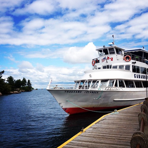 Our boat for the Gananoque Boat Lines 1000 Islands tour