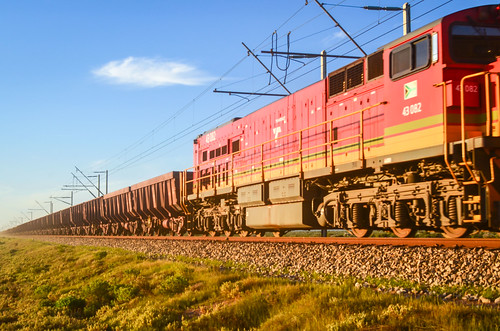 Iron ore train on the Sishen-Saldanha railway, South Africa