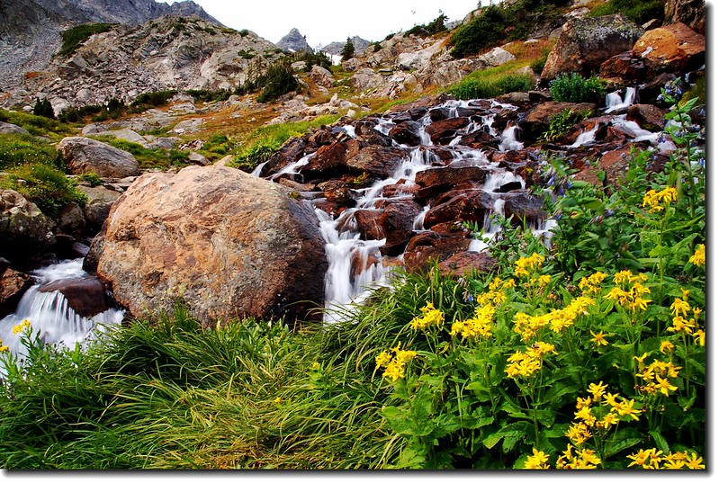 Cascade above Lake Isabelle 5