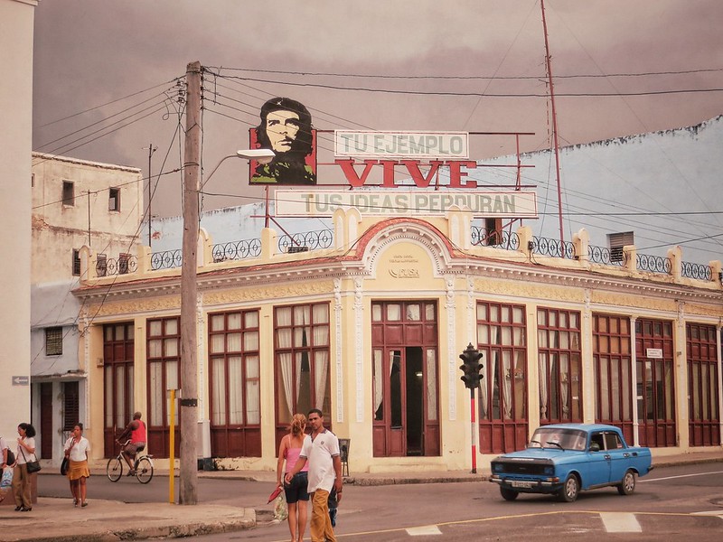Che Guevara billboard in Cienfuegos, Cuba