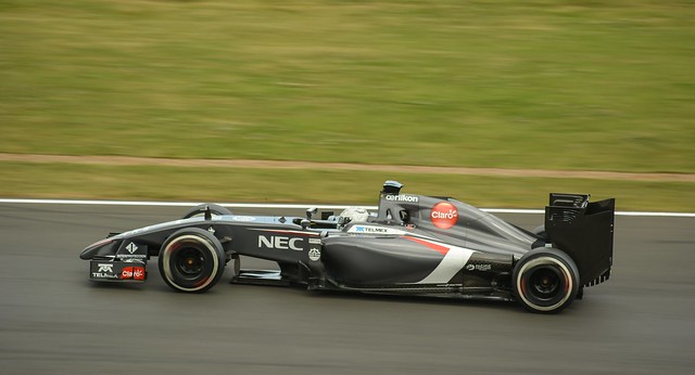 Giedo Van Der Garde at the f1 team test 2014.