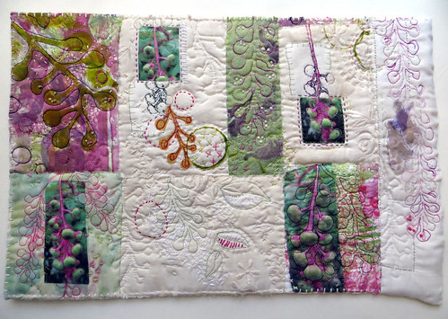 Poke Weed Heritage ~ an art quilt