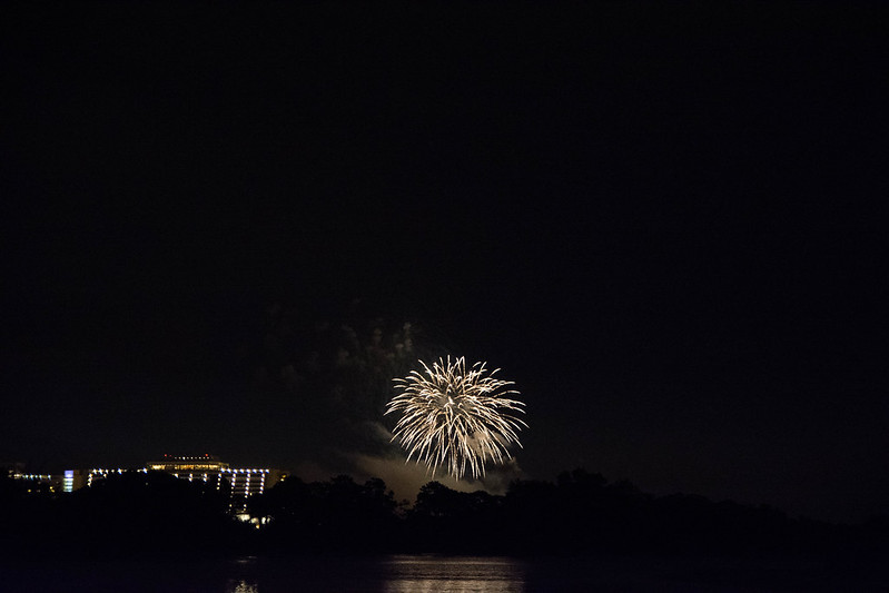 Fireworks over Contemporary
