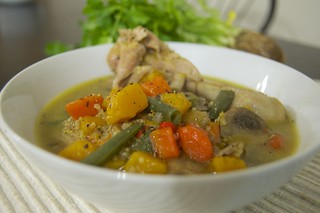 chicken and leftovers soup