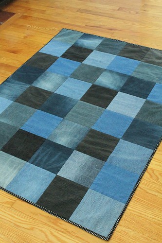 Denim Quilt with Chevron Backing | The Smiths' Occasional Blog