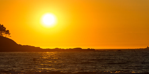 sunset españa sol contraluz atardecer mar agua playa galicia cielo patos nigrán monteferro playadepatos