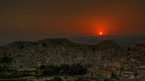sunset panorama sun enna italia tramonto sole sicilia paese greatphotographers centuripe platinumheartaward vincega
