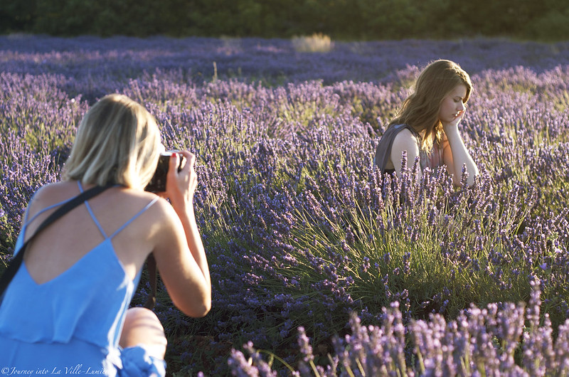 Behind the scenes, Provence shooting