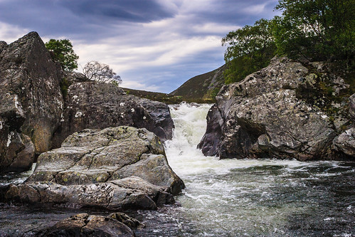 river scotland waterfall unitedkingdom salmon spawning moray tomintoul spey riveravon morayshire glenavon riverspey