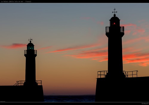 sky orange cloud sun lighthouse seascape france silhouette sunrise bretagne breizh palais phare bzh belleileenmer