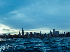 Chicago Skyline at Lake Level