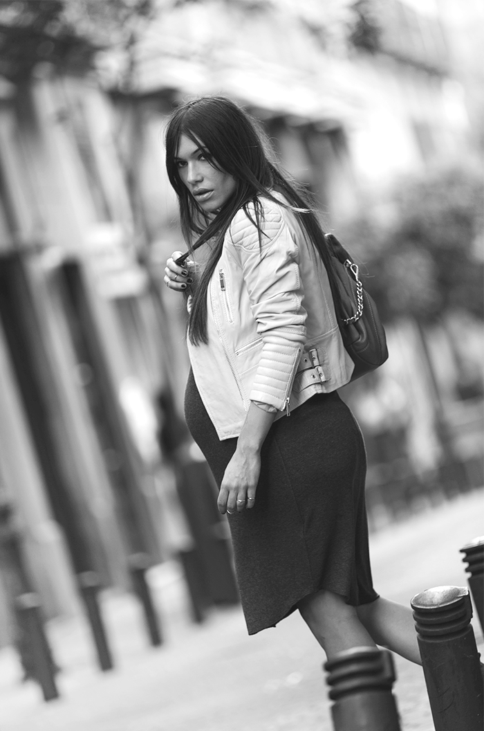 barbara crespo street style hake yellow leather jacket sendra boots fashion blogger outfit blog de moda 