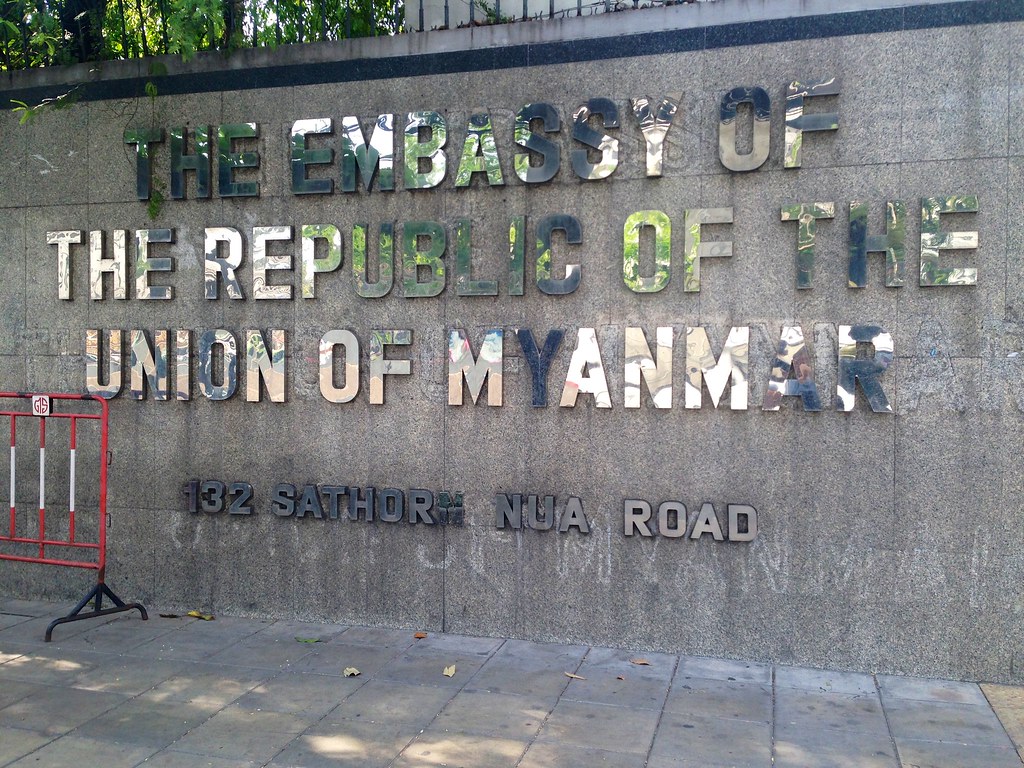 Myanmar embassy. Bangkok, Thailand. 1
