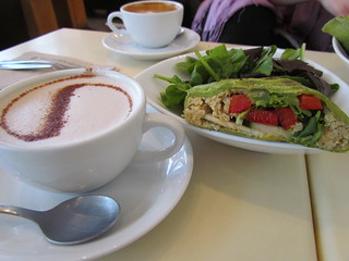 Quinoa Wrap and Chai from Agro Cafe