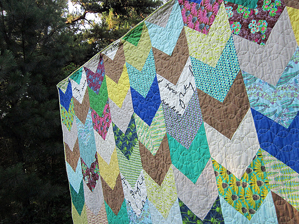 Pretty Potent chevron quilt