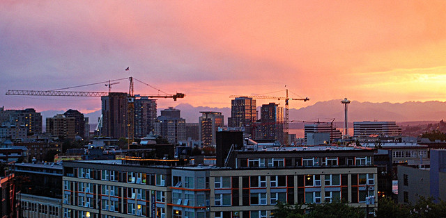 Sunset Over Pike-Pine and Belltown, 07.13.14
