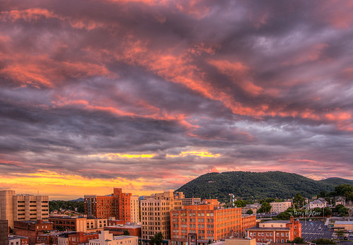 sky mountain mill clouds buildings virginia downtown front roanoke terry hdr aldhizer terryaldhizercom terrycold