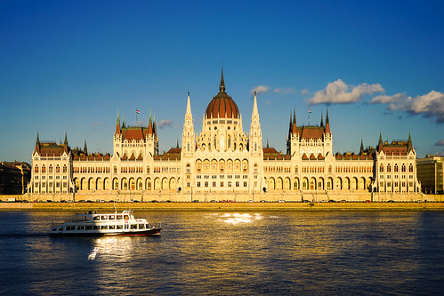 travel sunset water architecture buildings river boat europe hungary day sony budapest parliament bluesky danube sonya7