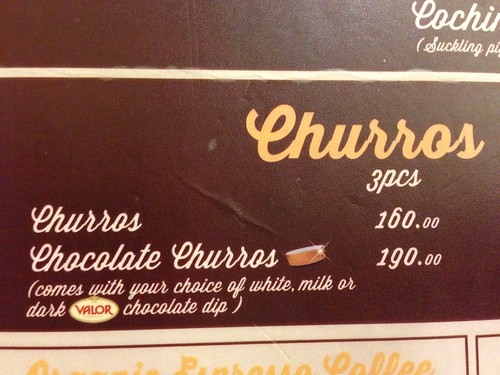 Boqueria, Churros con chocolate