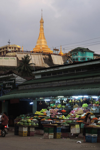 burma myanmar marché bâtiment pagode myeik tanintharyi