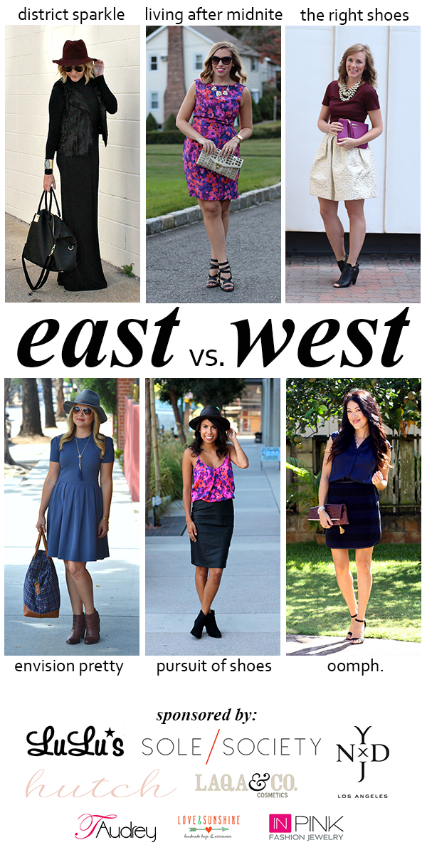 East vs West Jewel Tones | Fall Fashion | #LivingAfterMidnite