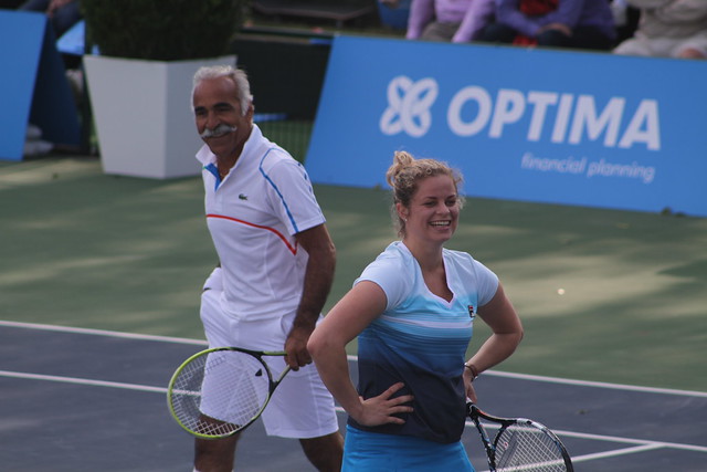 Kim Clijsters and Mansour Bahrami