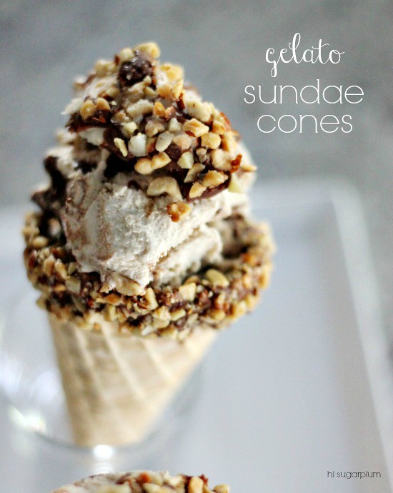 Hi Sugarplum | Gelato Sundae Cones
