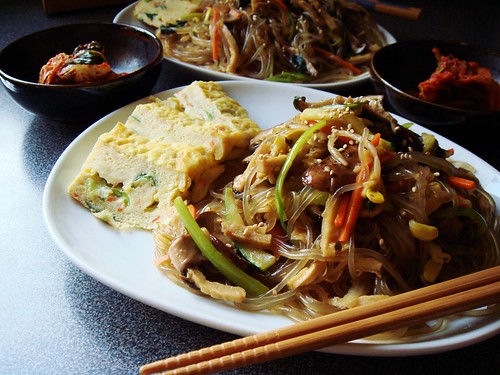 Japchae: Korean Stir-Fry Noodles