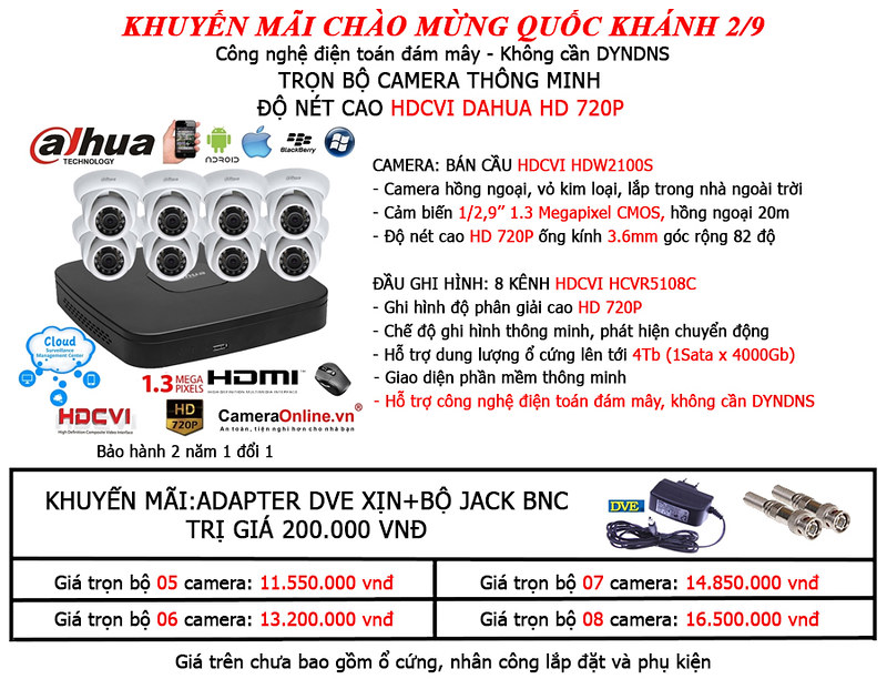 Camera an ninh FullHD, HD 720P, 960H, 800TVL KM giá siêu rẻ giảm từ 20% ~ 50% . - 11