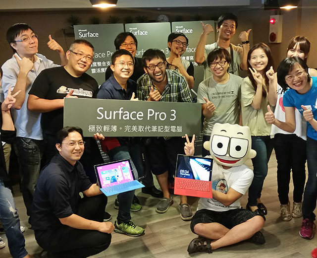 Surface Pro3微軟平板instagram筆電3C輕薄OneNote杜比音效256階people2planet手寫筆人2人2的插画星球People2