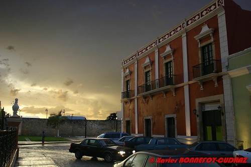 sunset orage campeche patrimoineunesco mexiquele