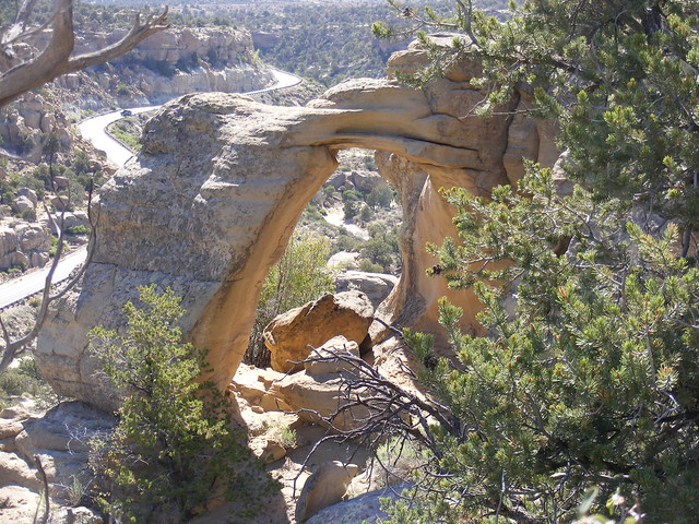 New Mexico Natural Arch NM-421 Highway 64 Arch