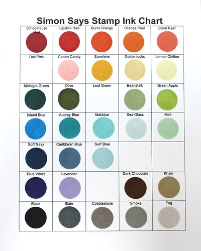 SSS Ink Chart