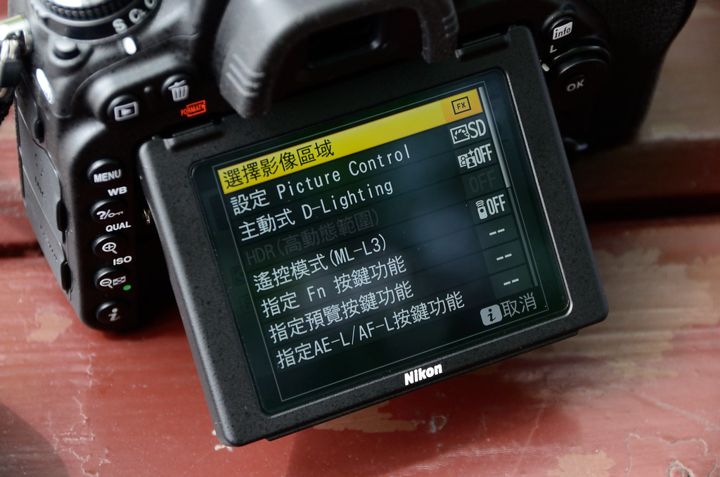 i button menu of Nikon D750