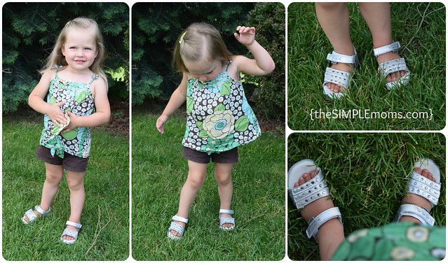 Pediped Silver Sandal collage