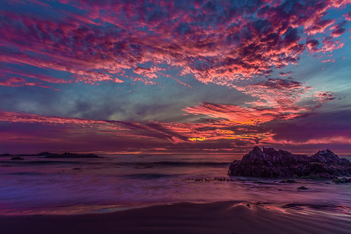 sunset seascape beach clouds rocks cloudy explore cayucos californiacoast esterobluffs