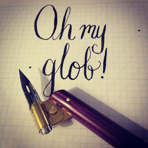 Oh my glob - oblique pen first-timer ✒️