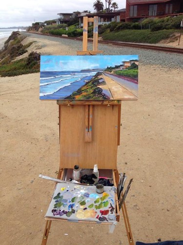 Painting in Del Mar