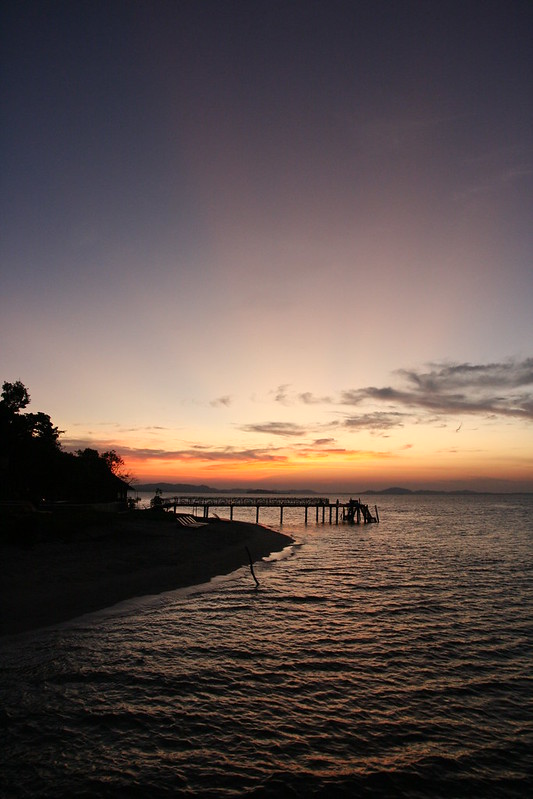 Sunset at Telunas Private Island