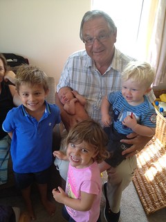 Grandpa & the grandchildren