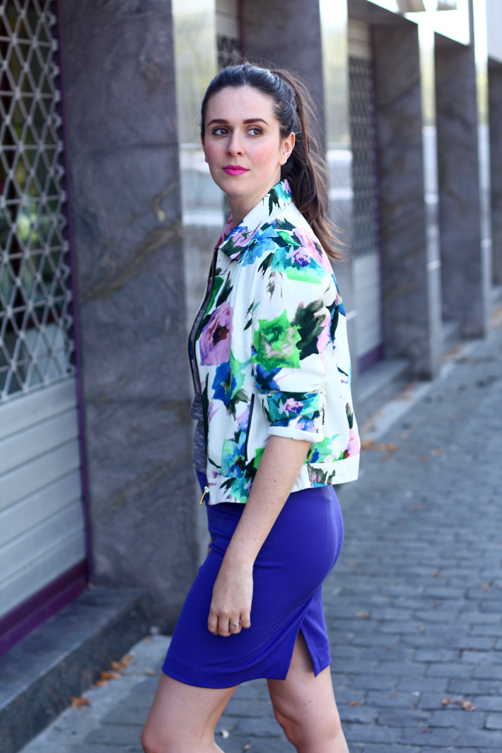 outfit floral jacket