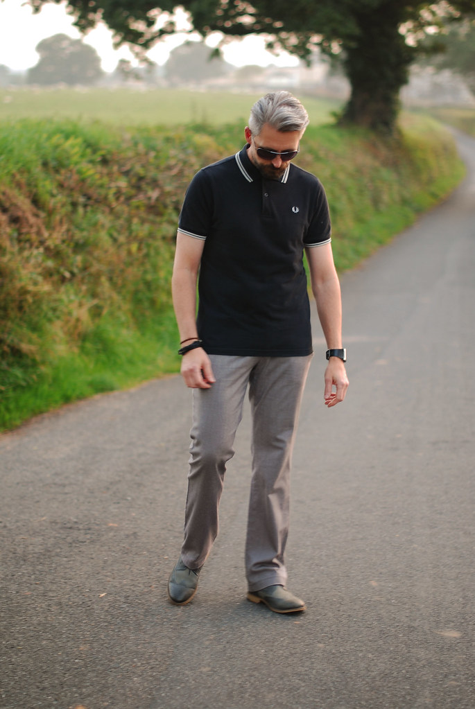Fred Perry and Grey brogues #menswear