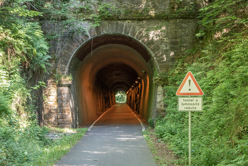 One of the 4 tunnels