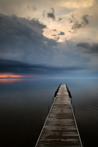 sunset lake storm clouds canon pier dock cloudy michigan stormclouds 6d rodde houghtonlake 24105mm beachfronthotel kevinrodde kevinroddephoto kevinroddephotography