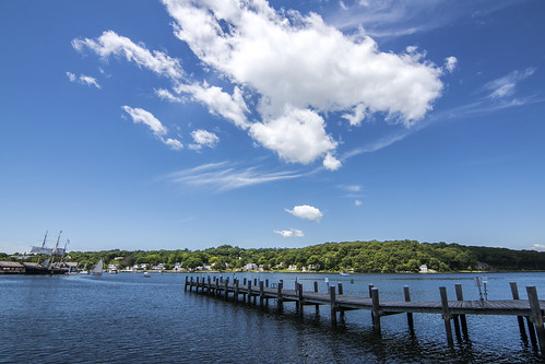 clouds boats day connecticut ct bluesky boardwalk mystic groton mysticriver mysticseaport josephconrad sonyphotographing pwpartlycloudy